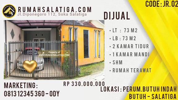 #101 | 300JT | LT:73m2 LB:73m2 | Jual Rumah di Salatiga | Perumahan Griya Butuh Indah