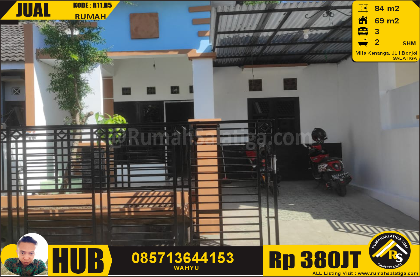 #1107 | 380JT | LT:84m2 LB:69m2 | Jual Rumah di Salatiga | JL Imam Bonjol 380JT (TERJUAL)