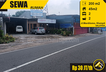 #101 | 30JT | LT:200m2 LB:45.5m2 | Sewa Rumah di Salatiga | Sidorejo Kidul