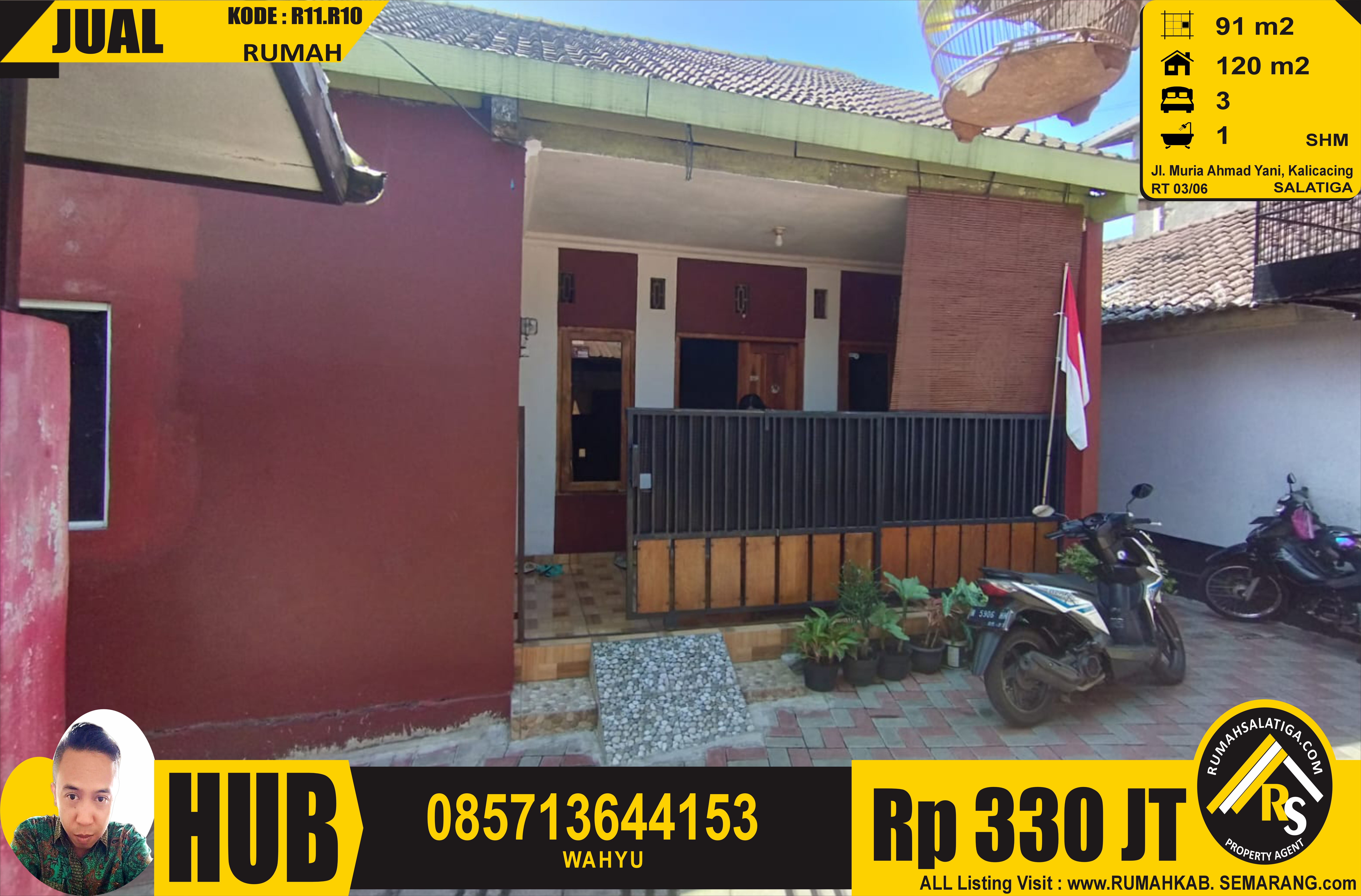 #1112 | 300JT | LT:91m2 LB:120m2 | Jual Rumah di Salatiga | Kalicacing