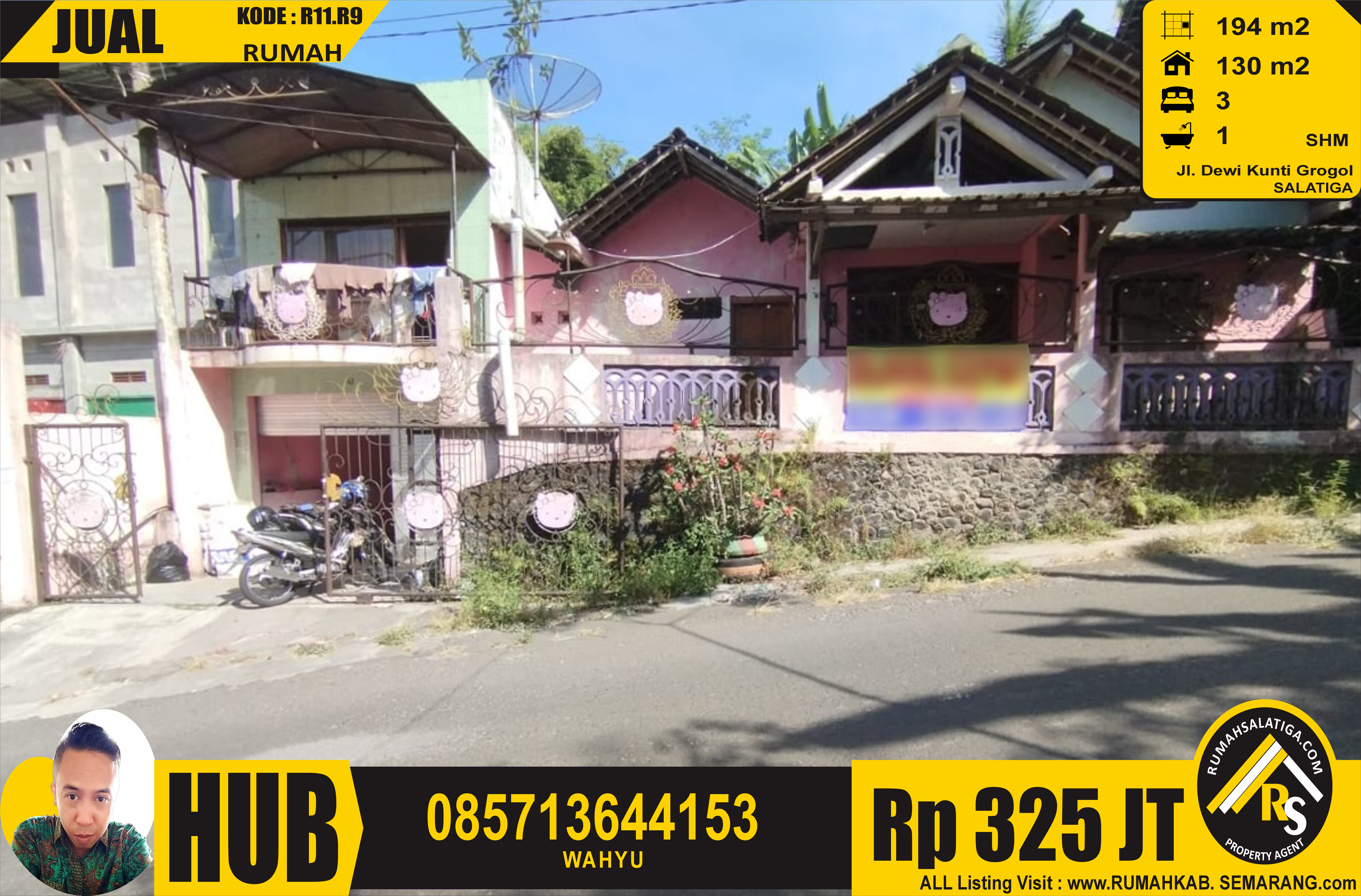 #1110 | 325JT | LT:194m2 LB:130m2 | Jual Rumah di Salatiga | Grogol ( TERJUAL)