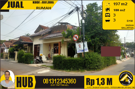 #106 | 1.3M | LT:197m2 LB:170m2 | Jual Rumah full Dag di Salatiga | Sinoman