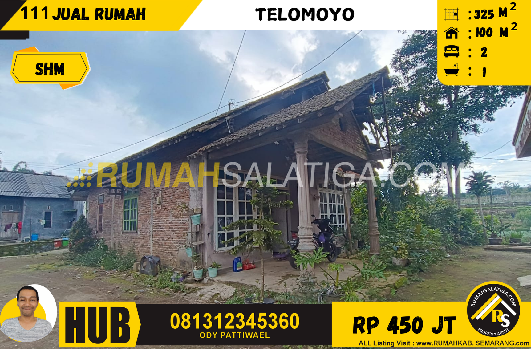 #111 | 450JT | LT:325 LB:100 | Jual Rumah di Salatiga | Daerah Telomoyo