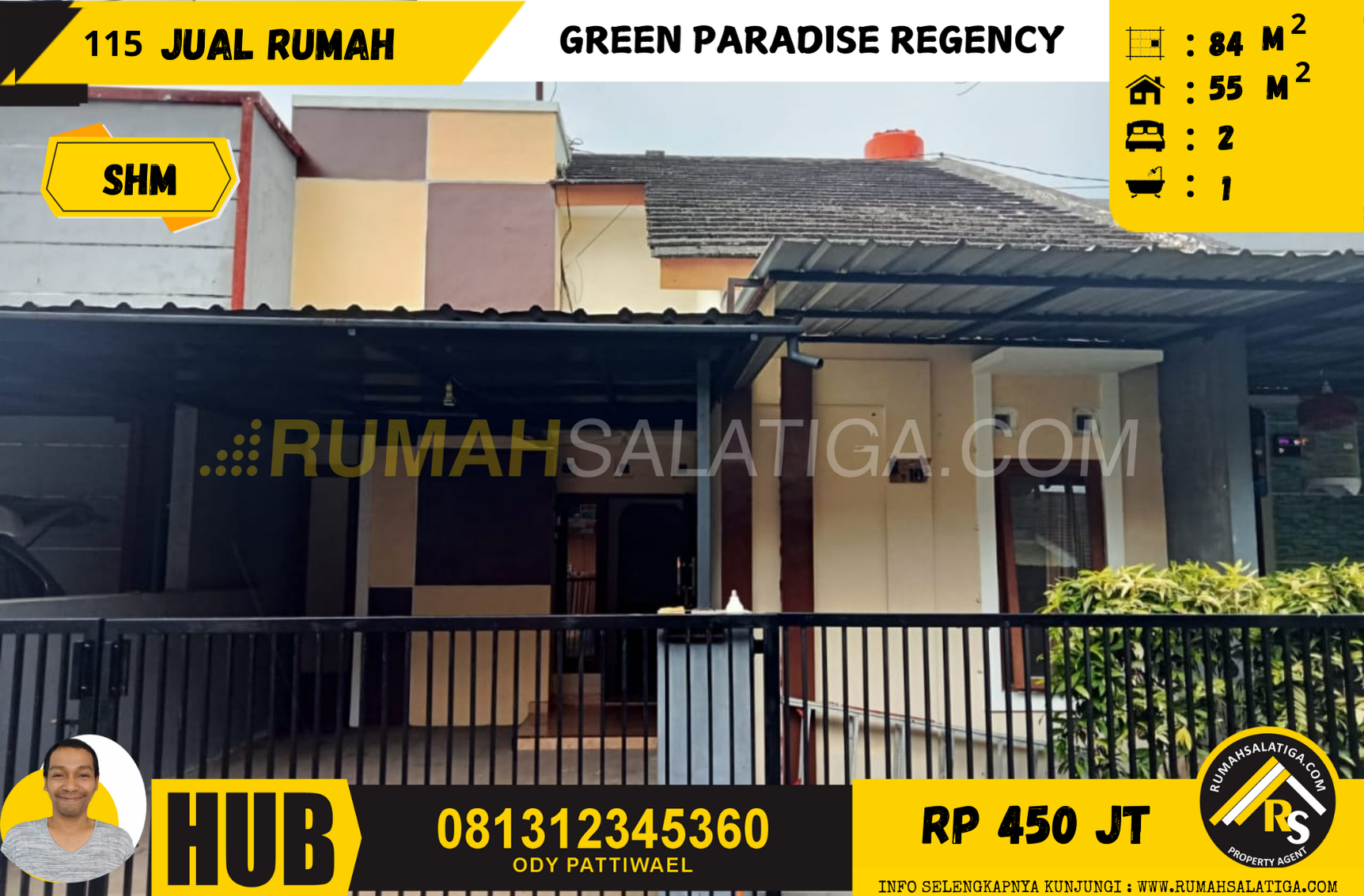 #115 | 450JT | LT:84 LB:55 | Jual Rumah di Salatiga | Green Paradise Regency