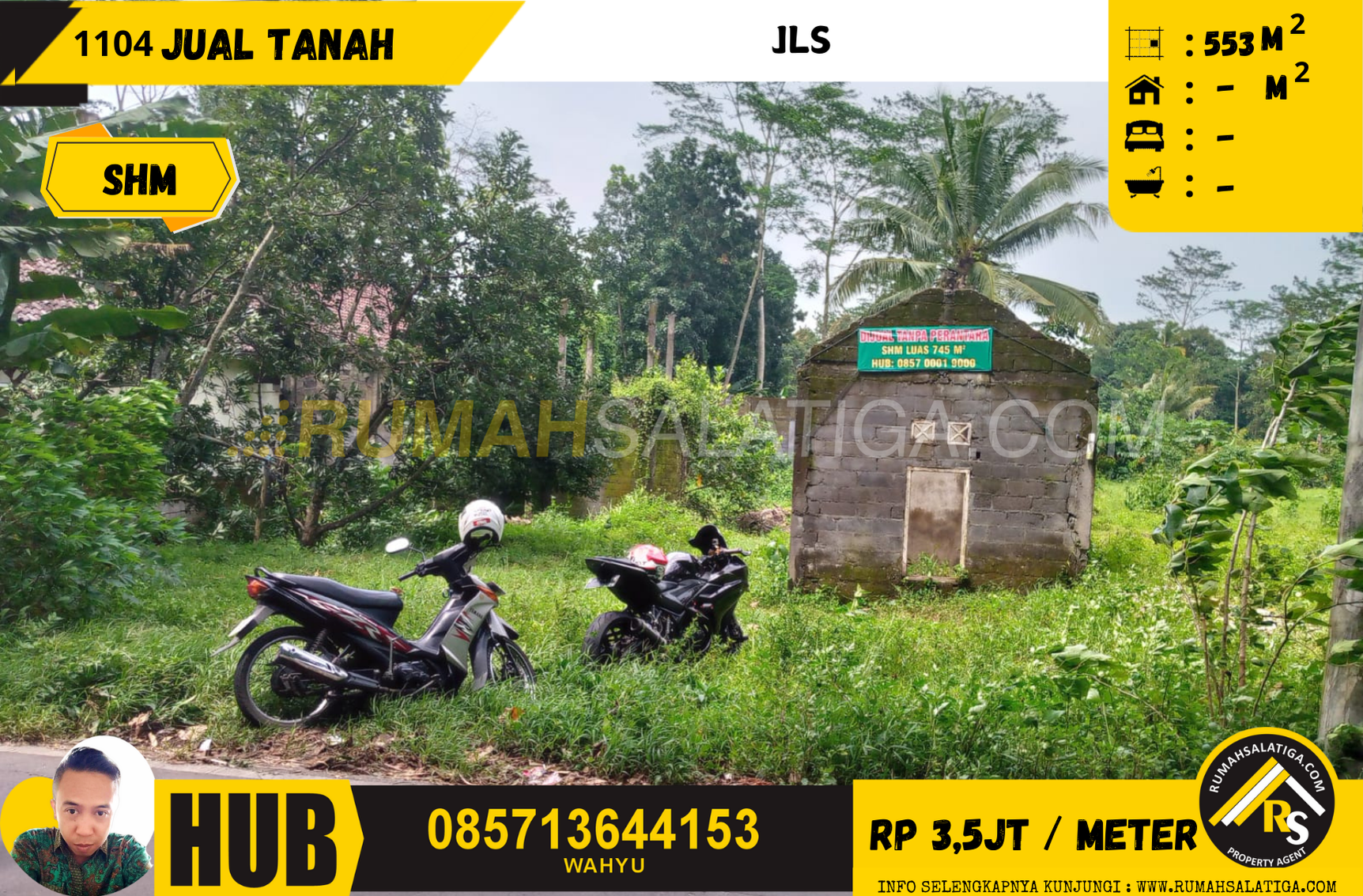 #1105 | 3,5jt/m | LT:745m2 | Jual Tanah di Salatiga | JLS