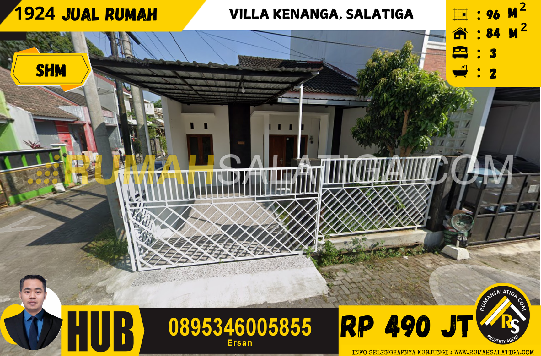 #1926 | 550JT | LT:96m2 LB:84m2 | Jual Rumah di Salatiga | Villa Kenanga