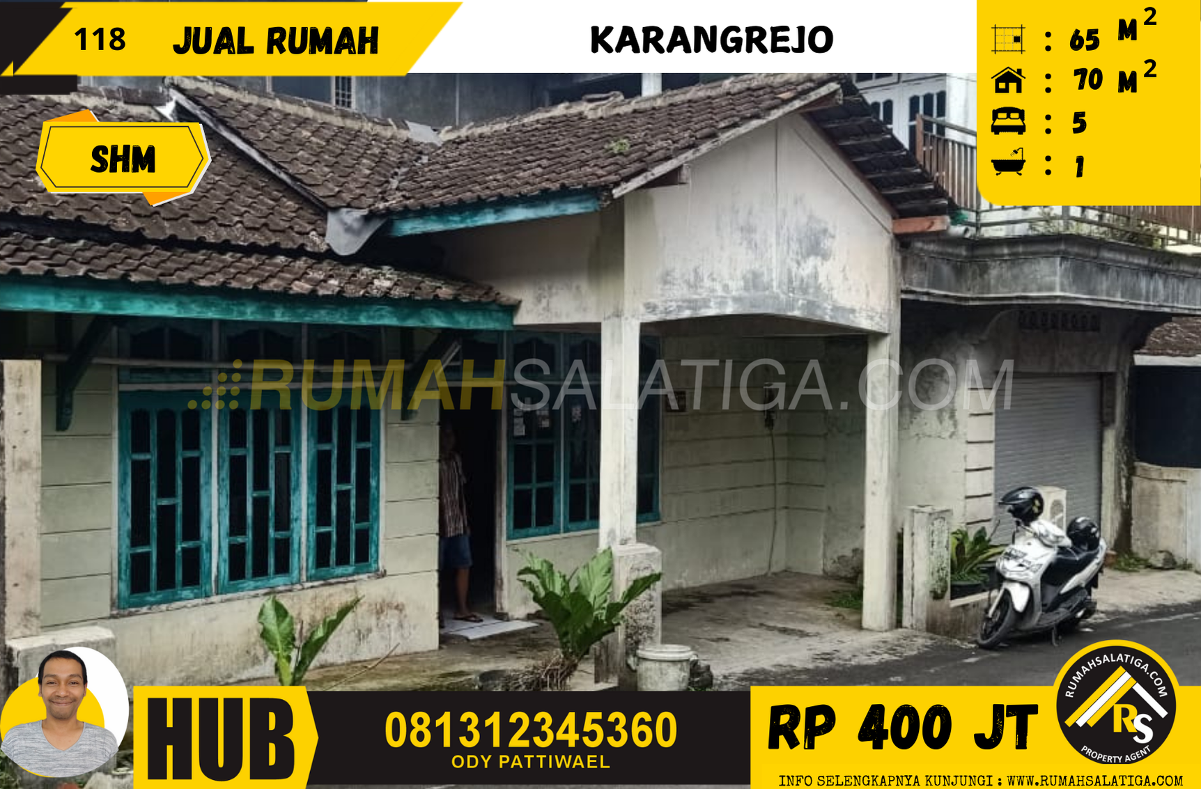 #118 | 400JT | LT:65 LB:70 | Jual Rumah di Salatiga | Karangrejo