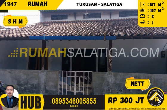#1947 | 300JT | LT: 157m2 LB: 157m2 | Jual Rumah di Salatiga | Turusan, Patimura – Salatiga