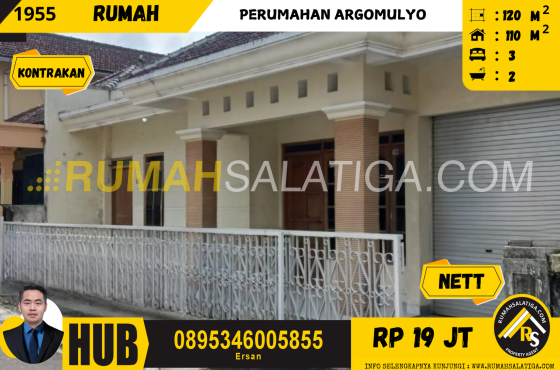 #1955 | 19jt | LT:120m2 LB:110m2 | Kontrakan Rumah di Salatiga | Dliko Indah
