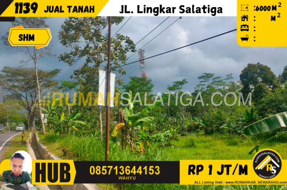 #1139 | 1JT/M | LT : 6000 m LB : | Jual Tanah JLS | JL. Lingkar Salatiga