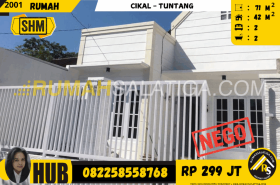 #2001 | 299JT | LT: 71m2 |LB 42m2 | CIKAL-TUNTANG