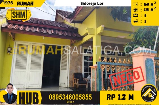 #1976 | 1,2M | LT: 160m2 LB: 315m2 | Jual Rumah di Salatiga | Sidorejo Lor – Salatiga